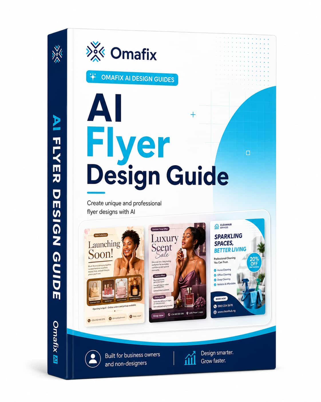 AI Flyer Design Guide ebook mockup
