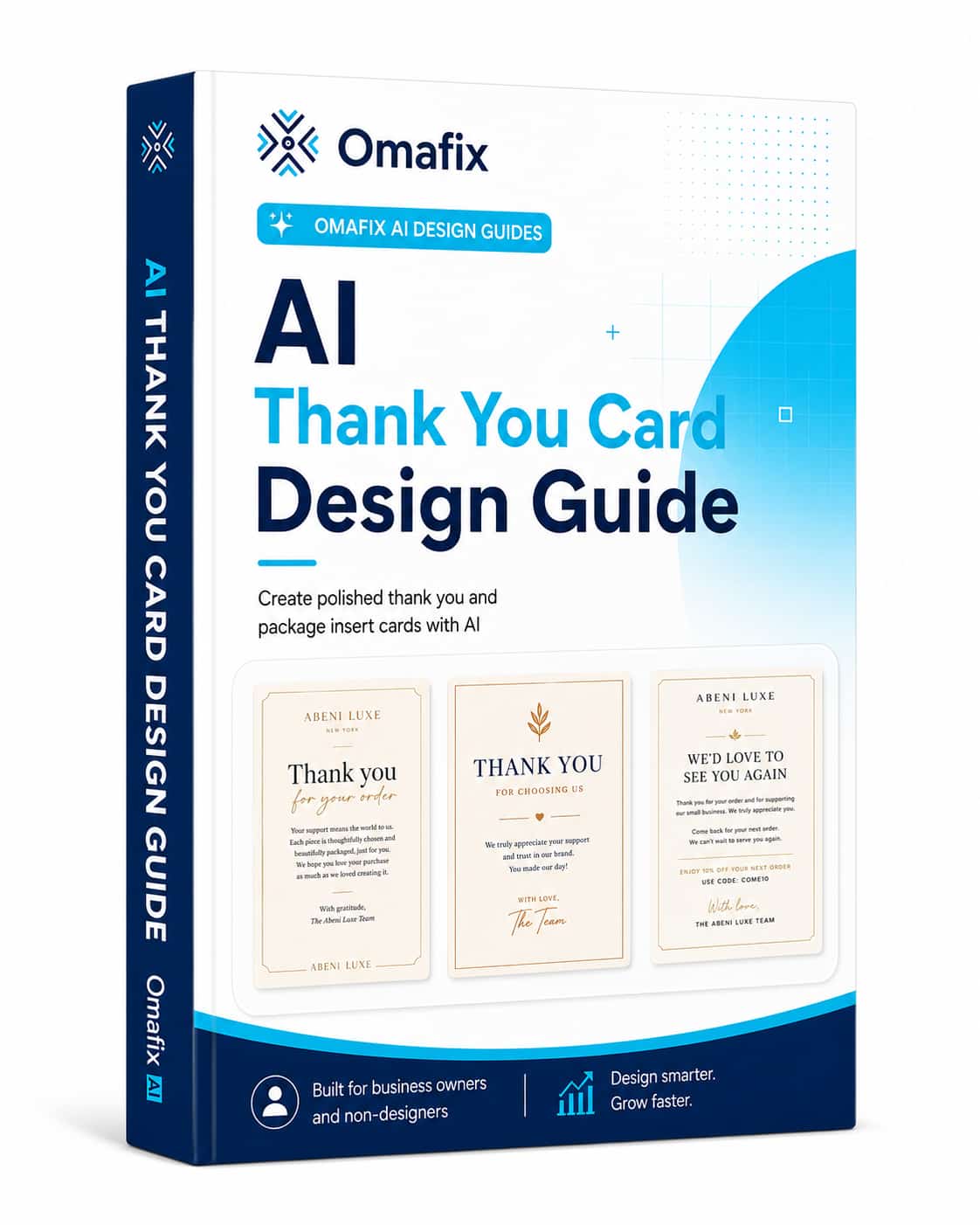 AI Thank You Card Design Guide ebook mockup