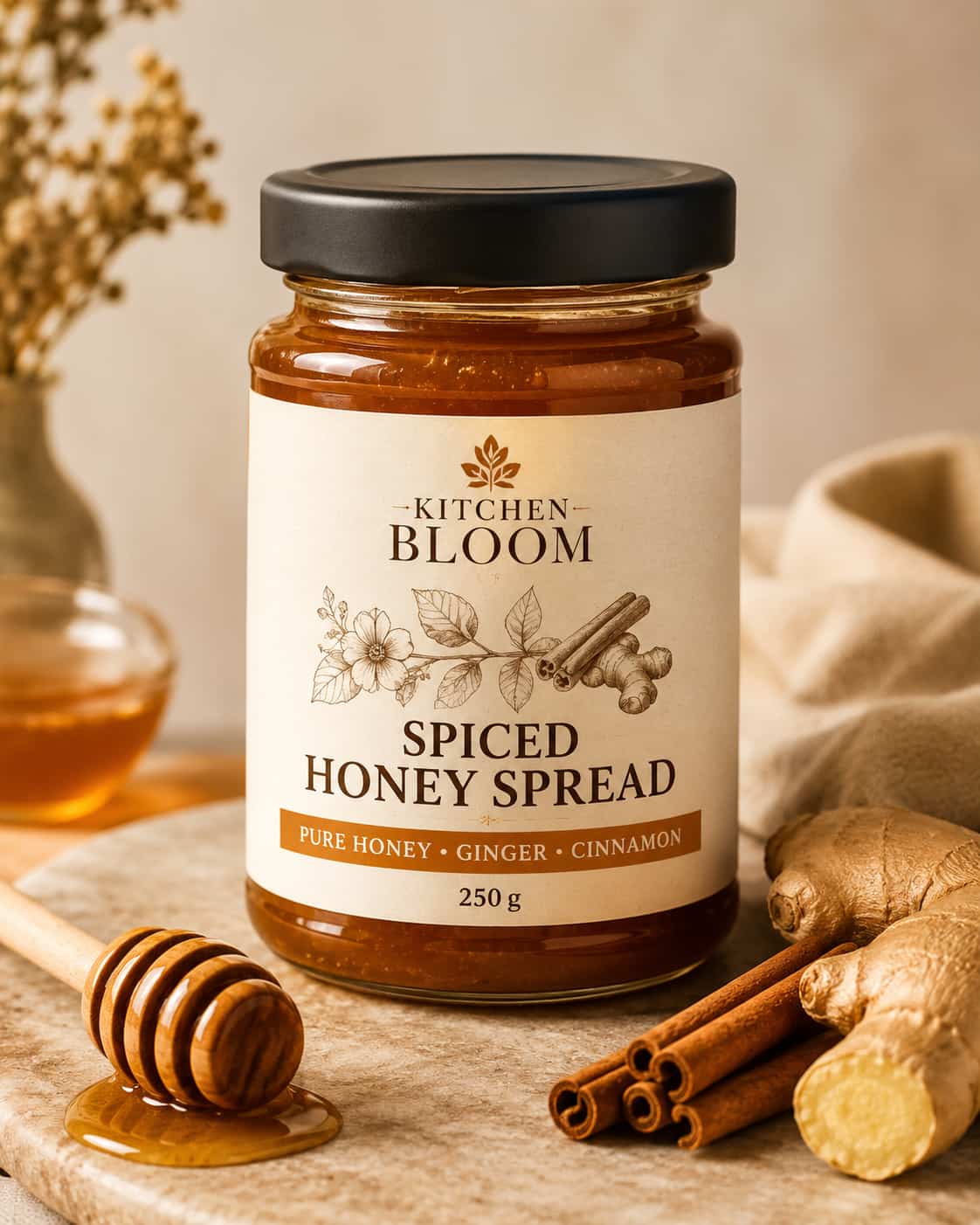 Food jar label sample