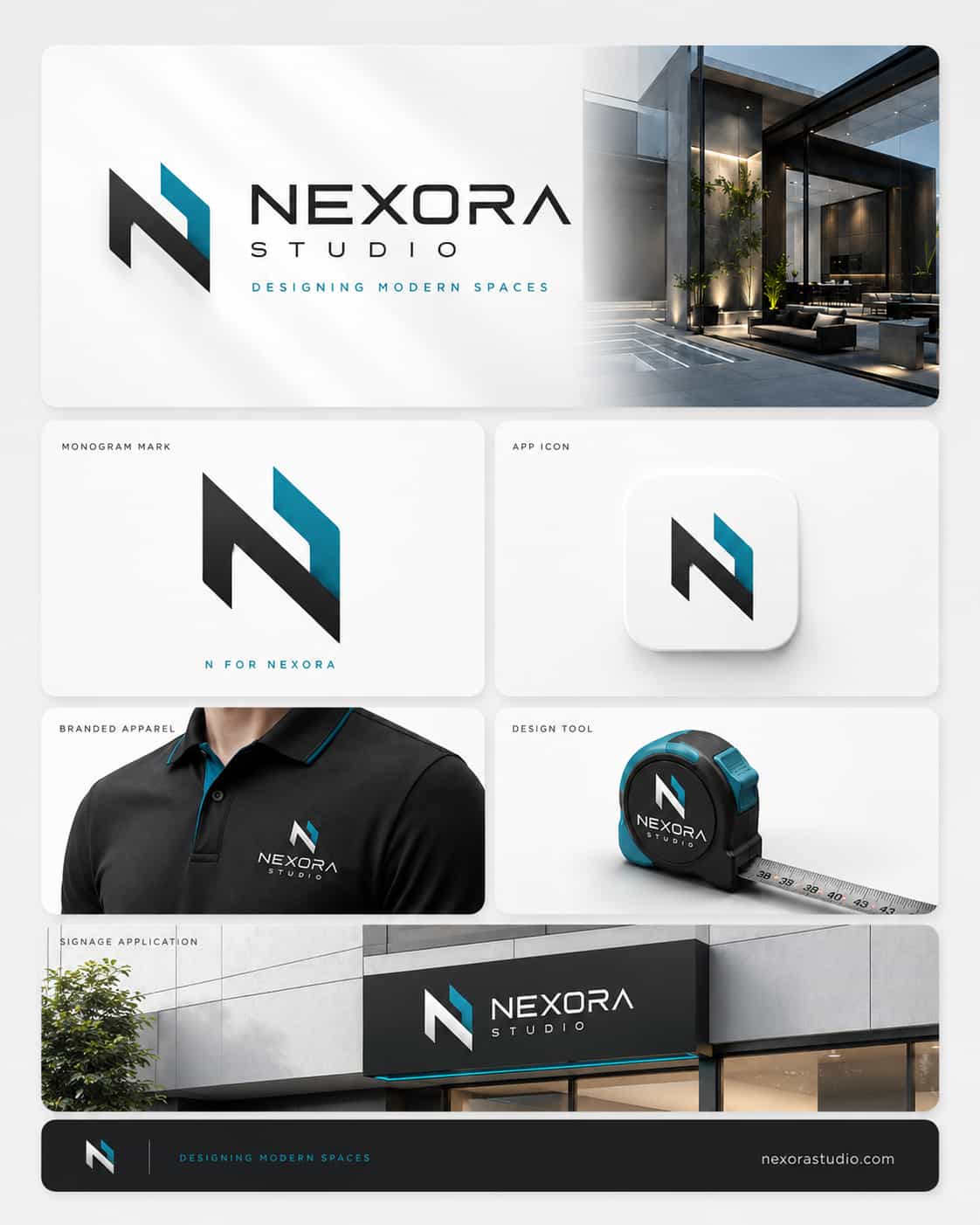 Modern company identity sample