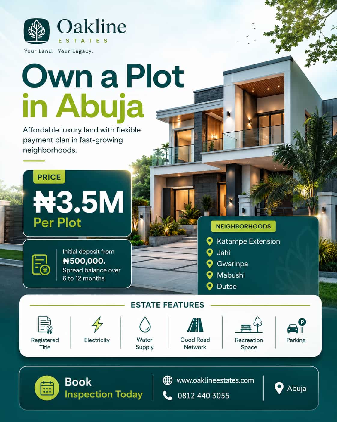 Real estate flyer sample