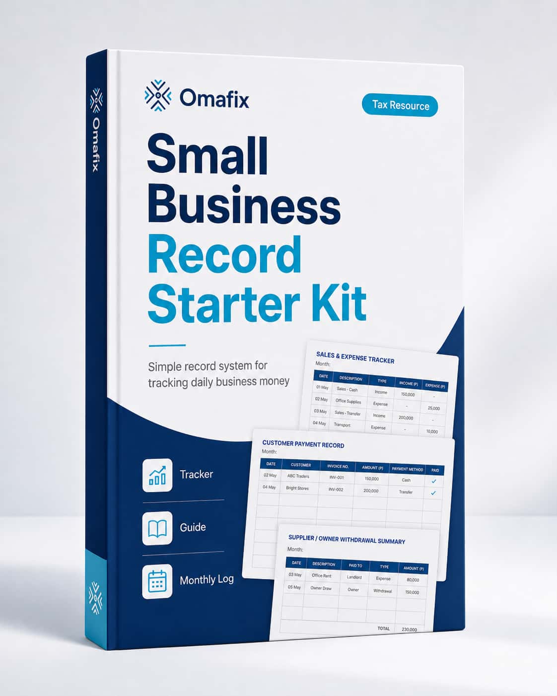 Small Business Record Starter Kit guide mockup